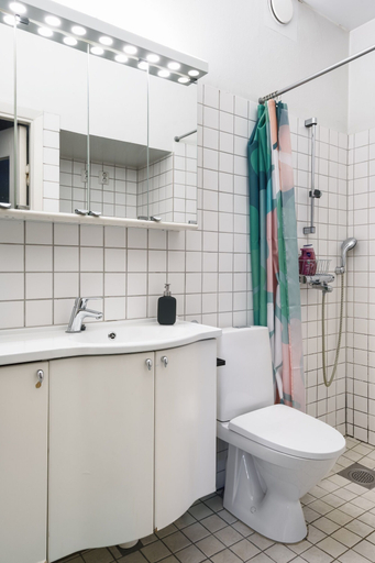 Bathroom, Vintage 1BR Apt in Kamppi, Uusimaa
