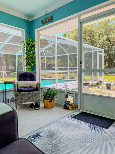 Interior detail, Private Room at Crystal River Retreat with Salt Water Pool, Citrus