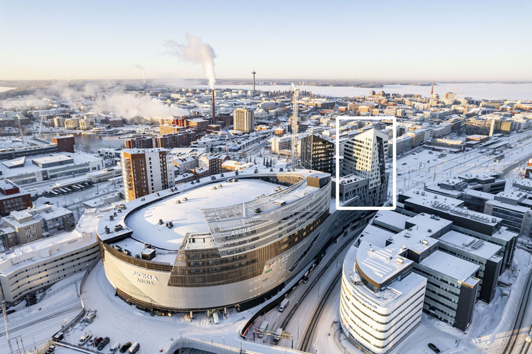 Aerial view, 12th Floor Sauna Retreat with Views, Pirkanmaa