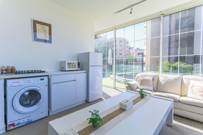 Private kitchenette 3, GlassHaus Rooftop 2-BR & Pool in Ghazir, Kasrouane