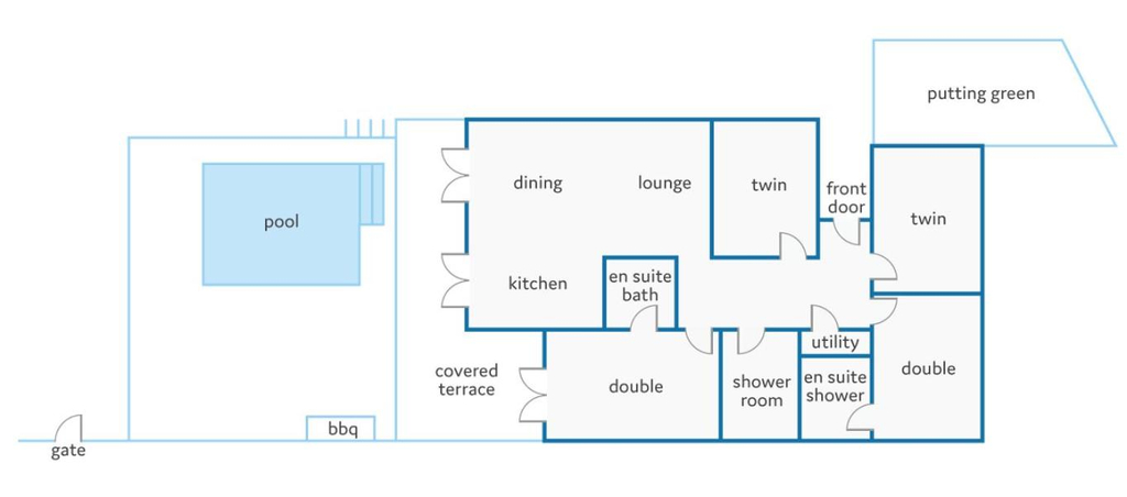 Floor plans, Villa Aqualava 1 by Villa Plus, Las Palmas