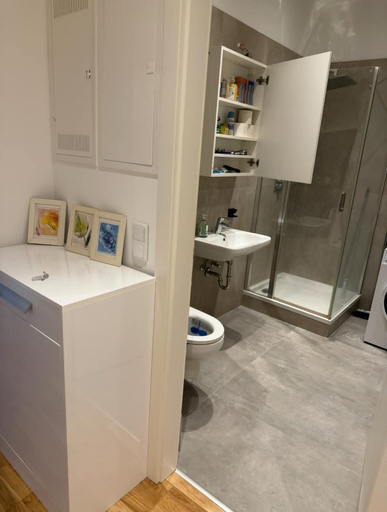 Bathroom 5, Comfort 1BR Studio Near Matzleinsdorfer, Wien