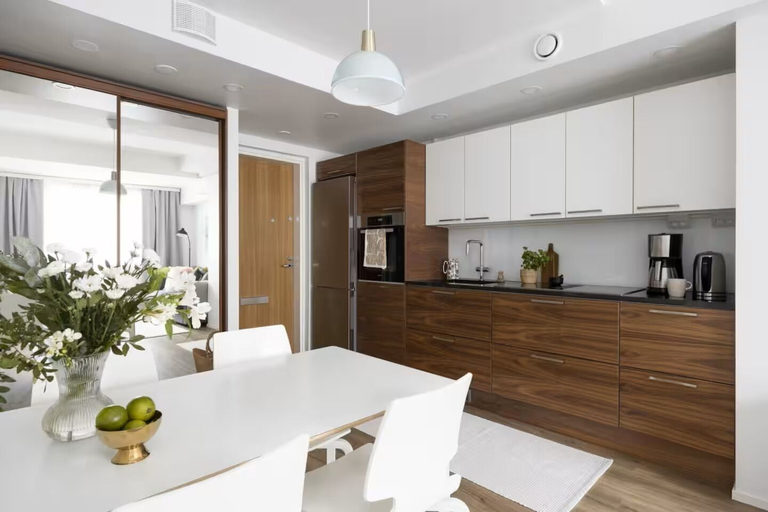 Private kitchen 4, New Stylish 1BR Apt. in Trendy Kallio, Uusimaa
