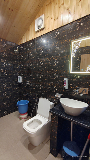 Bathroom 4, Kumaoni Karavan Camps Resort, Nainital