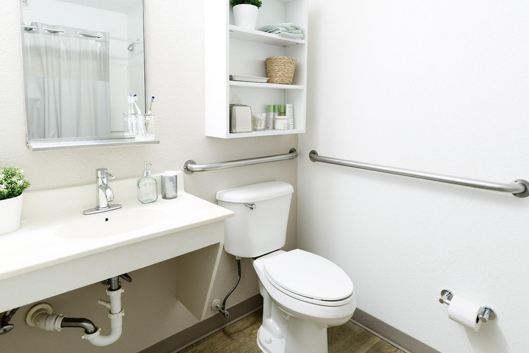 Bathroom 2, InTown Suites Extended Stay Raleigh Garner NC, Wake