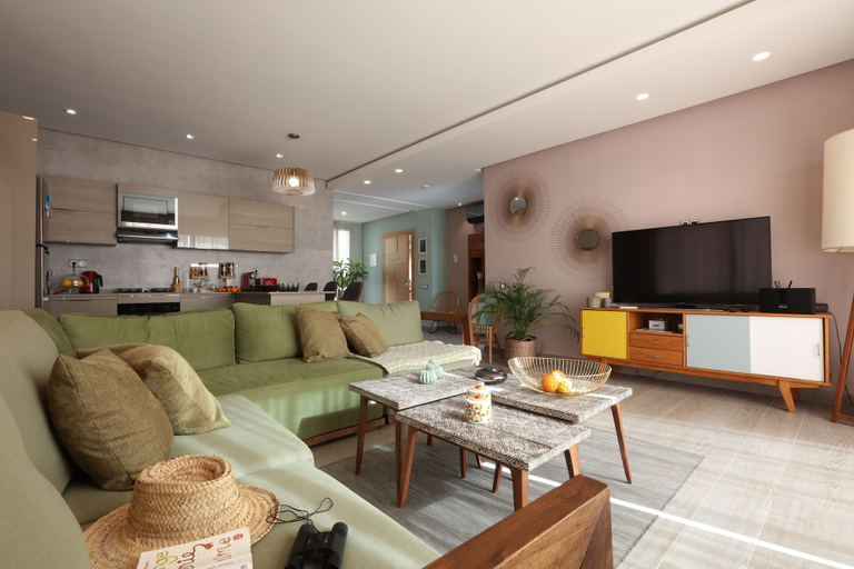 Living area 3, YMY BEACH HOUSE, Agadir-Ida ou Tanane