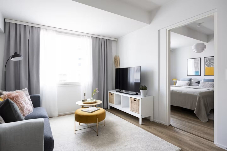 Living area 3, New Stylish 1BR Apt. in Trendy Kallio, Uusimaa