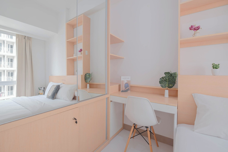 Bedroom 3, Scandinavian Minimalist 1Br Apartment At Tokyo Riverside Pik 2, Tangerang