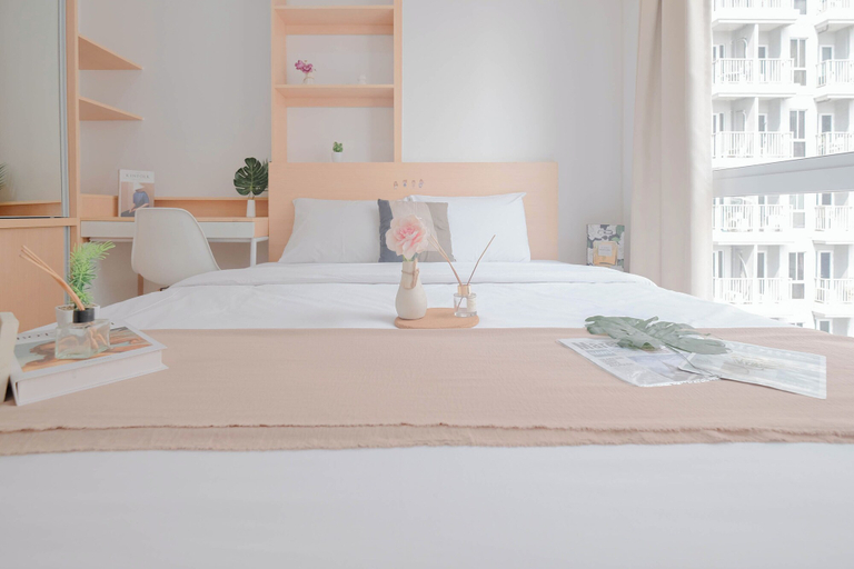 Bedroom 2, Scandinavian Minimalist 1Br Apartment At Tokyo Riverside Pik 2, Tangerang