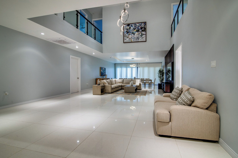 Living area 4, Luxury Oceanfront Villa Fully Staffed
