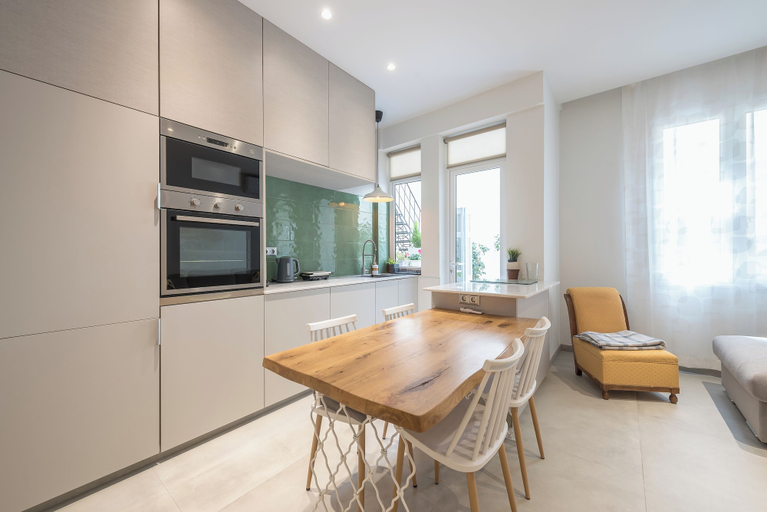 Private kitchen 3, Stunning Design 1BR Secret Garden, Attica
