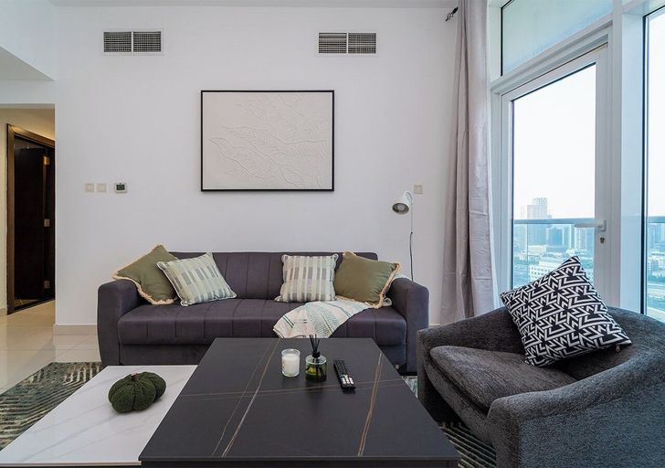 Living area 4, Lux JVT Resort Pools Spa Gym Kids Play, Dubai