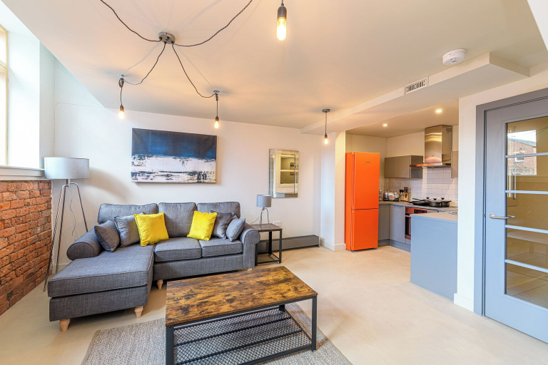 Living area 4, Union Lofts by Guestz, Lancashire