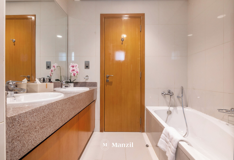 Bathroom 2, Manzil - 4BR Villa with Private Garden, Dubai