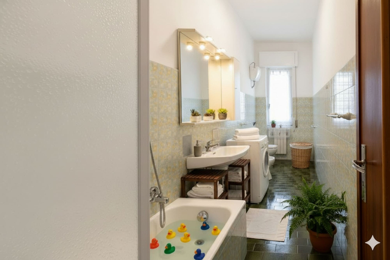 Bathroom, Appartamento Mare e Pedali, Imperia