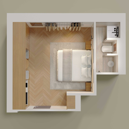 Floor plan 5, Luxurious studio -PantheonJardin de Luxembourg, Paris