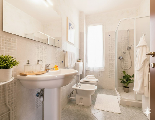 Bathroom, Casa Conca Azzurra, Imperia