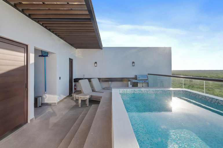 Interior detail, Strela-Penthouse w jacuzzi & ocean view, Benito Juárez