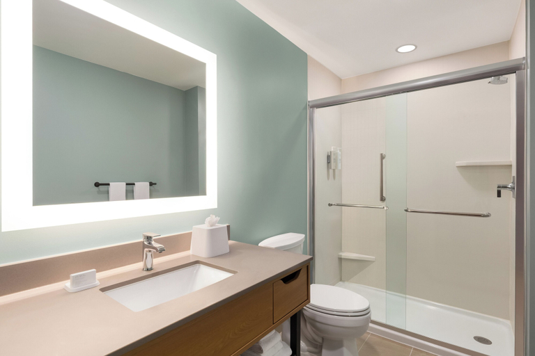 Bathroom 4, LivSmart Studios By Hilton Kokomo, Howard
