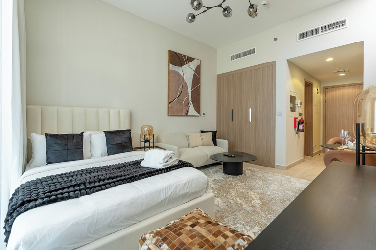 Bedroom, Nasma Holiday Homes - Azizi Riviera 6, Dubai