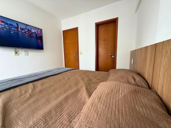 Bedroom 3, Apê Moderno com Ar, Wi-Fi e Vista Pro Mar, Maceió (capital)