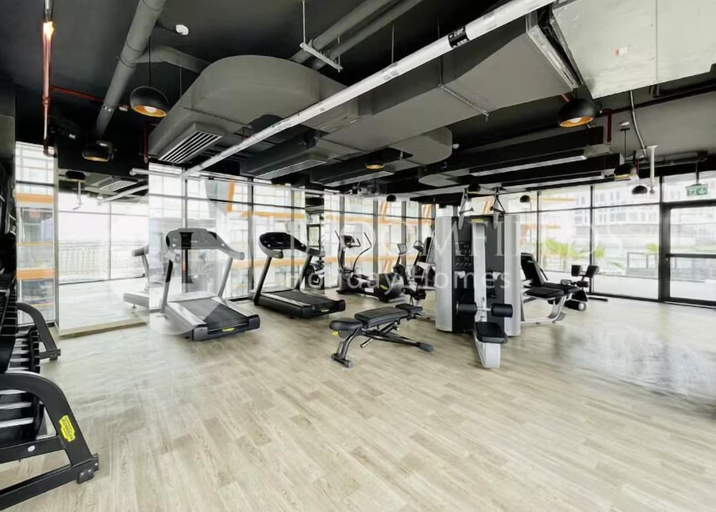 Gym, 122 Bloomfields Cozy1BR Binghatti Avenue, Dubai