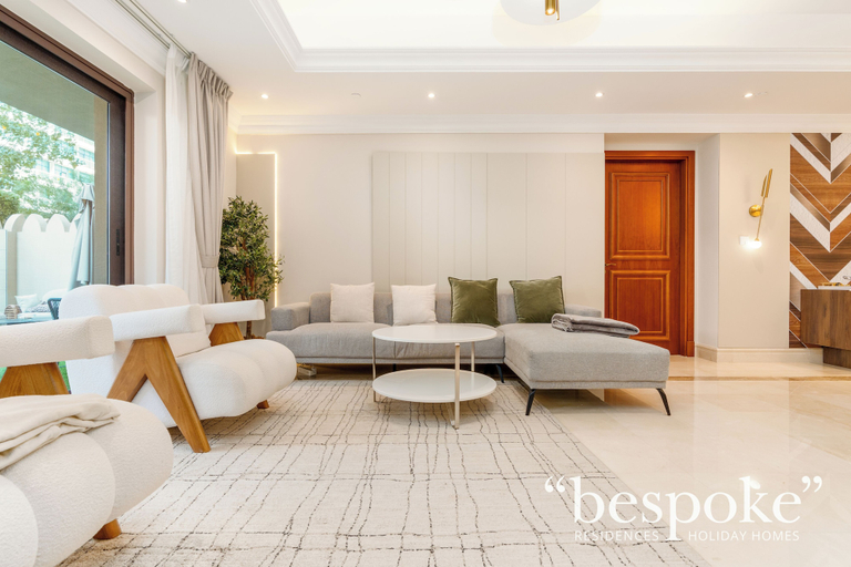 Living room, Luxury 3BR TH in Fairmont by Bespoke, Dubai