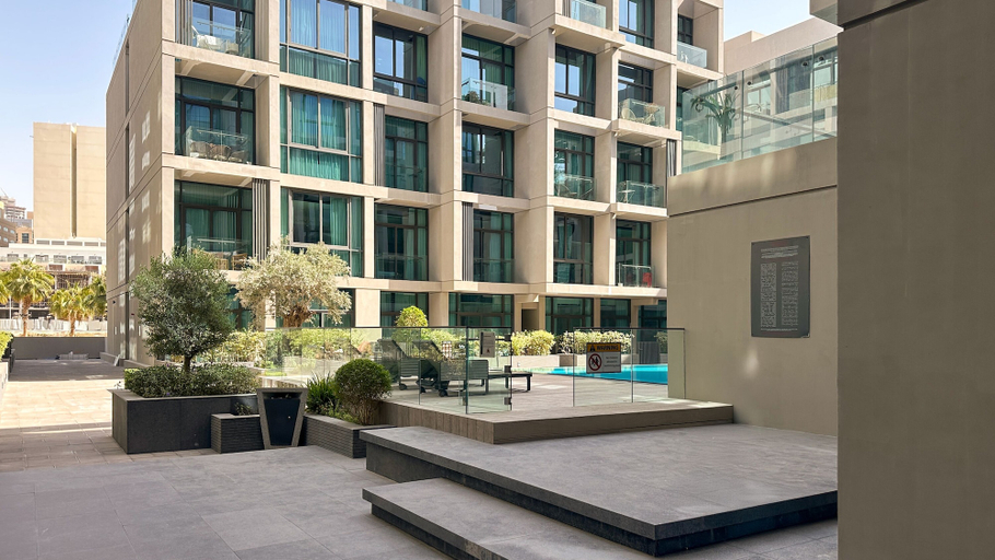 Exterior, Maison Privee - Serene Studio Escape with Balcony in JVC, Dubai