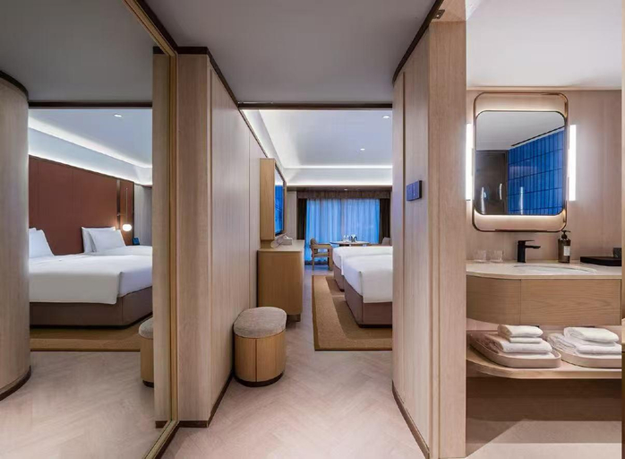Bedroom 2, Crystal Orange Hotel Hangzhou West Lake Wulin Square Yintai, Hangzhou
