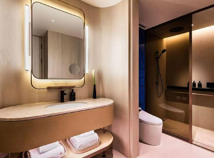 Bathroom 4, Crystal Orange Hotel Hangzhou West Lake Wulin Square Yintai, Hangzhou