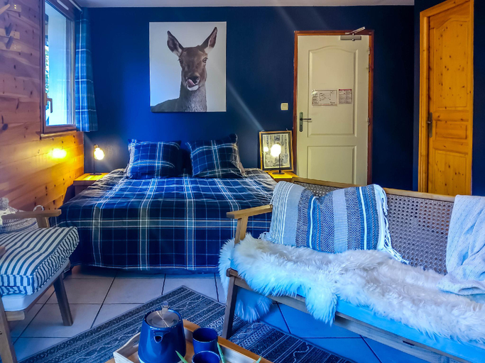 Bedroom 2, Gîte l'Ancolie Bleue, Hautes-Alpes