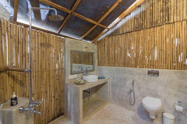 Bathroom 4, OneAndOnly BeachFront+PrivatePool villa@Anjuna, North Goa