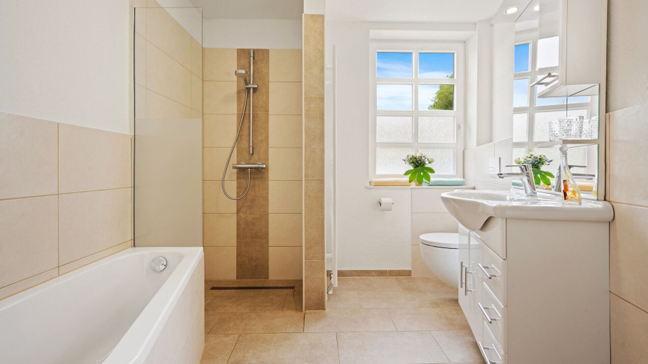 Bathroom 4, Hotel Deichinsel, Friesland