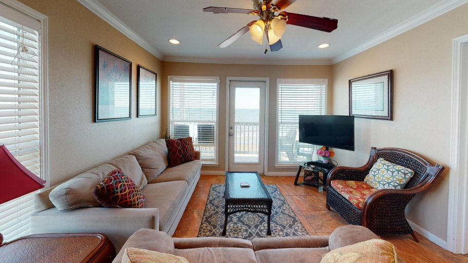 Living area 5, Seascape 1211 2 Bedroom Condo by RedAwning, Galveston