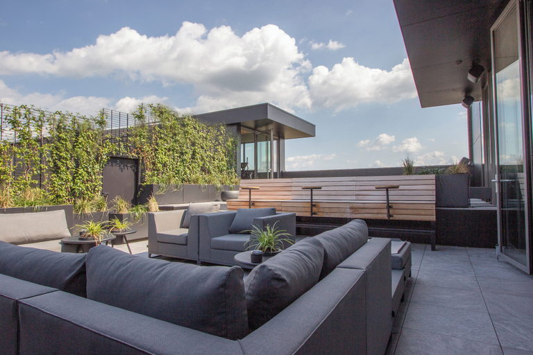 Rooftop terrace, Hotel Rosveld, Weert