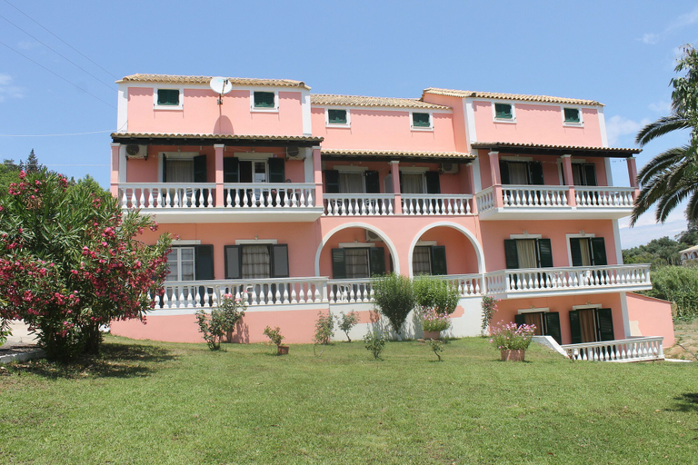 Front of property, Pink House Socrates, Ionian Islands