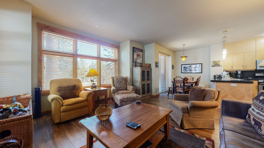 Living room 5, Solstice 11 Amazing Location on Golf Course, Heated Garage, Private Washer Dryer by RedAwning, Mono