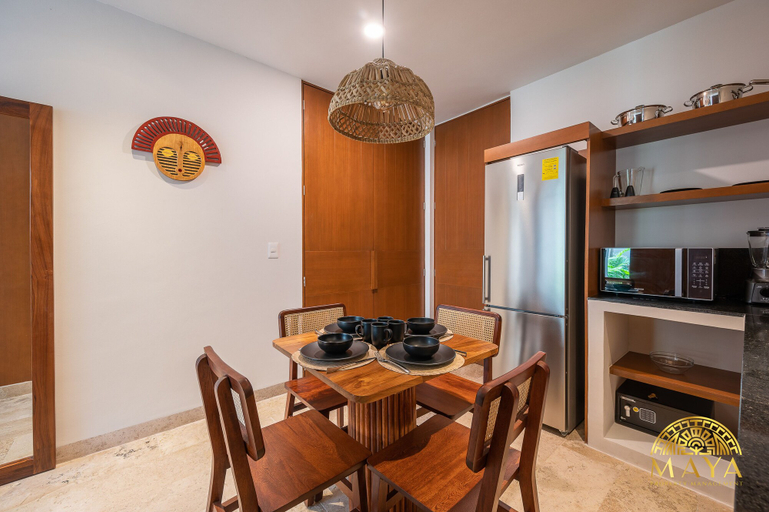 In-room dining, NHOA 112A Lux 2BR Condo Plunge Pool in Aldea Zama, Cozumel
