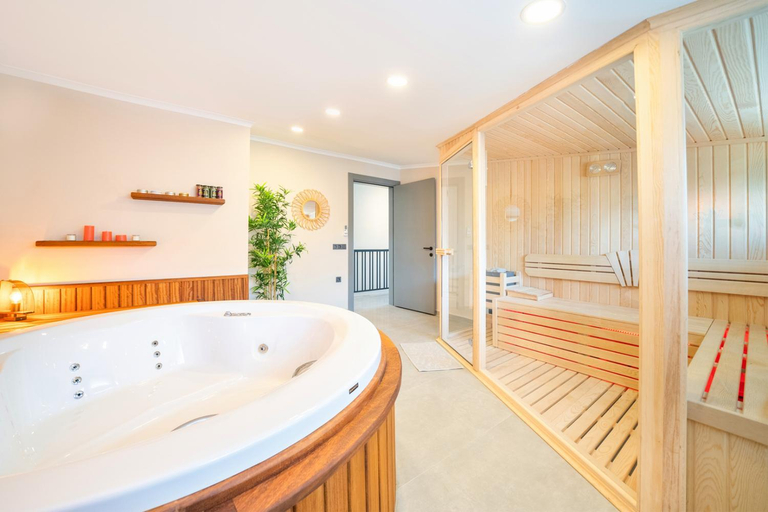 Bathroom 4, Casa Oliva City 2 with Pool & Sauna & Jakuzi & BBQ, Fethiye