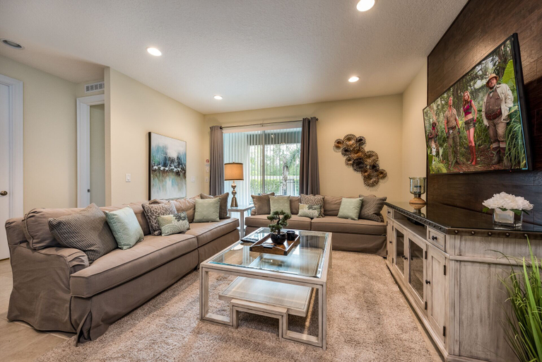 Living area 4, Wonderful 8Bd w/ Pool & GameRoom @ Encore 461, Osceola