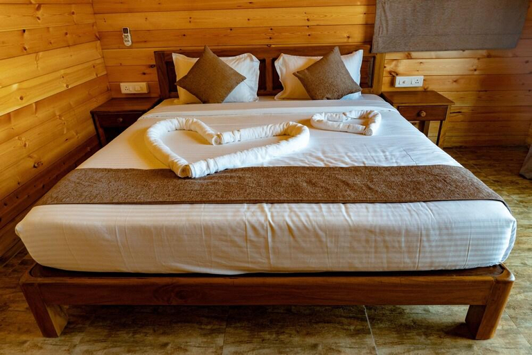Bedroom, Vista Praia Cottages, North Goa