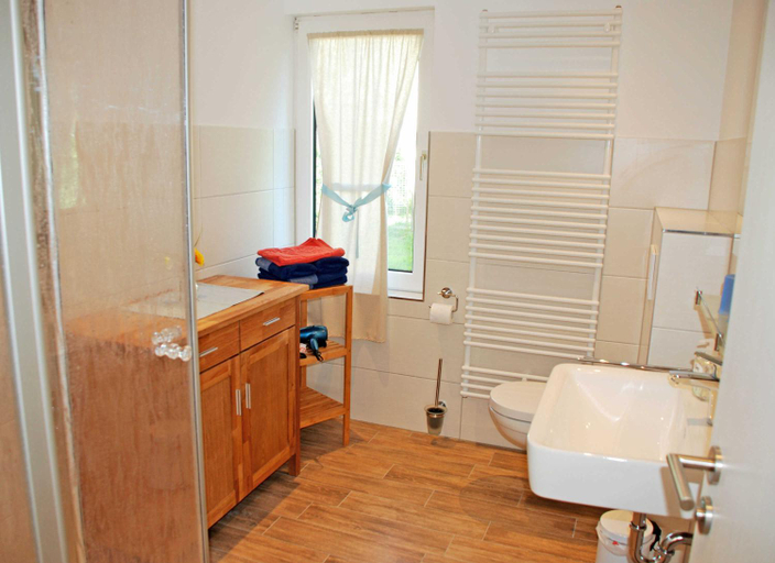 Bathroom 1, Ferienwohnungen im Haus am Deich, Vorpommern-Rügen