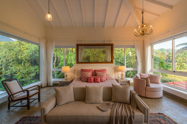 Bedroom 2, Ukiyo Villa Nora 4Bhk w/ Private Pool, North Goa