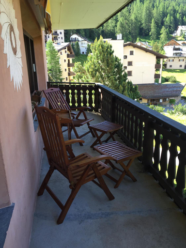 Balcony/terrace 2, Apartments Chesa Guardaval, Maloja