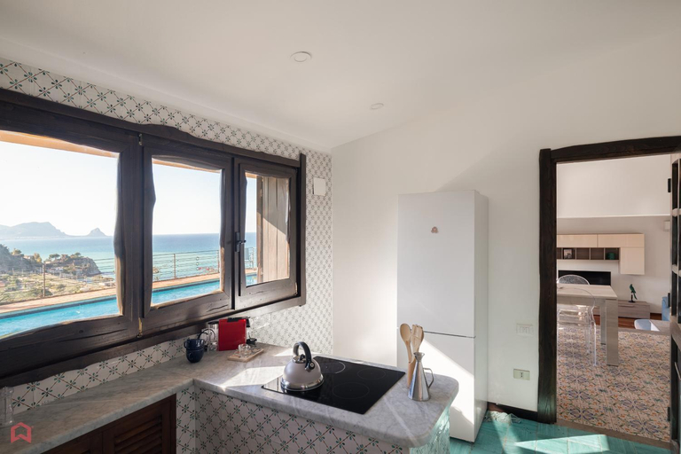 Kitchen 3, Stunning seaview villa, Palermo