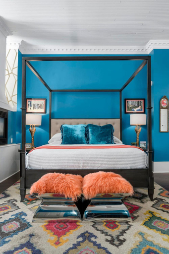 Bedroom 2, The Loft on Main St loft with balcony views, Gillespie