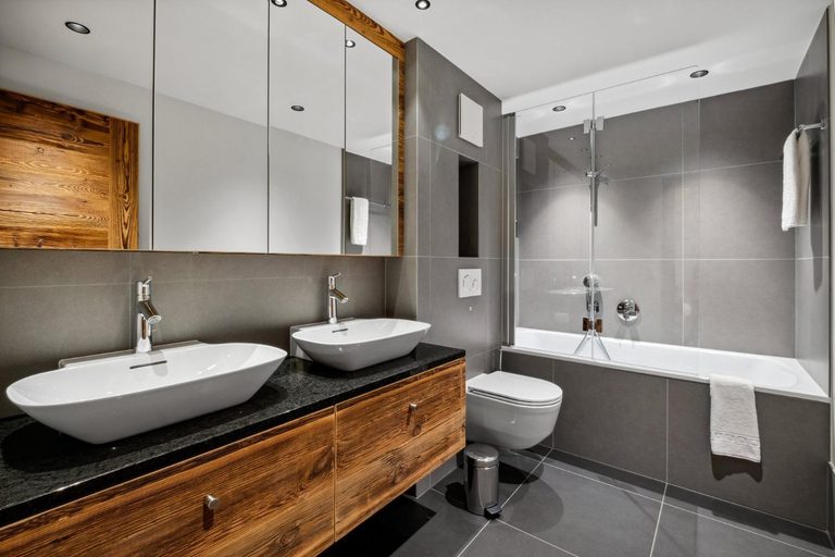 Bathroom 2, Chalet Larchwood by Mrs Miggins, Sierre