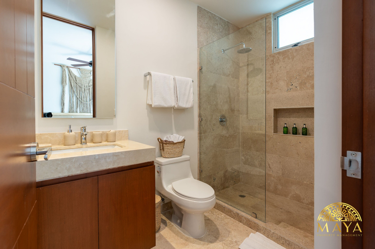 Bathroom 3, NHOA 207B Lux 1BR Condo Pool View in Aldea Zama, Cozumel