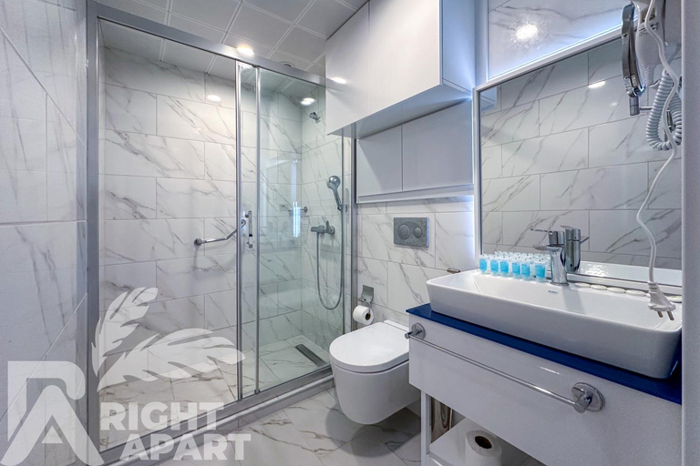 Bathroom, ORBI CITY RightApart Hotel, Batumi