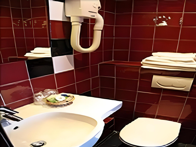 Bathroom 4, The Walled Off Hotel Paris, Paris